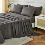 Ilavande Sheets Set Piece,hotel Luxury Super QUEEN(6PC), Neutral Grey. Fixed Price $34.99.