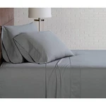 Brooklyn Loom Full Solid Cotton Percale Sheet Set Gray. Fixed Price $35.99.