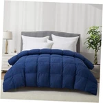 Luxury Goose Feather Down Fiber Comforter Size, 300TC Cotton Blended King Blue. Fixed Price $96.14.