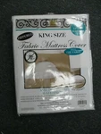Better Home Zippered Fabric Mattress Cover Waterproof Bug Free King Size New !!. Fixed Price $17.97.