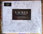 Ralph Lauren King Size Percale Cotton Sheet Set Taupe Floral Cottage. Fixed Price $143.00.