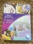 Disney Princess Fairy Tales Sheet SET-3 Pc -twin, Belle & Moana New. Fixed Price $21.75.