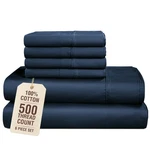 Casa Platino 100 Cotton Queen Bed Sheets 6 Piece Set 500 Thread Count Silky. Fixed Price $84.17.