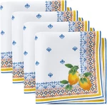 Elrene Home Fashions Capri Lemon 17" X (set Of 4),. Fixed Price $22.24.