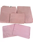 Lands End Stripe Cotton 5PC Cutter Fabric Queen Sheet Set. Fixed Price $58.00.