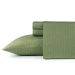 Bibb Home 1500 Count Damask Stripe 4 Piece Sheet Queen Set - Sage. Fixed Price $50.27.