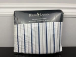 Usa Vintage Ralph Lauren Porcelain Jonquil Blue White Cotton Queen Fitted Sheet. Fixed Price $75.00.