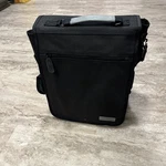 Bella Russo 14" Canvas Messenger Bag Black Shoulder Organizer Pockets New. Fixed Price $13.50.