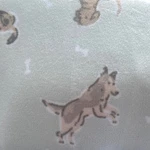 Cuddle Duds Gray Microfleece Set With Puppy Dogs Full Sheets, Bedding. Fixed Price $46.88.
