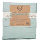 Laurelcrest 100% Organic Cotton Cal King Sheet Set 350 Thread Count Sateen Weave. Fixed Price $59.99.