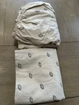 Pottery Barn Teen Heritage Football Organic Fitted And Flat Sheet Queen. Fixed Price $60.00.