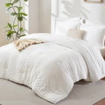 Cozylux Twin Xl Seersucker Comforter Set With Sheets White 5 Pieces Bed A .... Fixed Price $55.41.