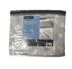 New Twin Set Cuddl Duds Gray Snowflake Soft Flannel Combed Cotton. Fixed Price $34.99.