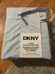 Dkny Cooling Sheet Set 4 Piece California King Light Blue New Polyester. Fixed Price $55.00.