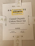 Queen Casual Organic Cotton Sheet Set Petal- Parachute For Target. Fixed Price $95.00.