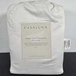 Casaluna - Full 300 Tc Temperature Regulating Solid White 4PC Sheet Set S9. Fixed Price $24.95.