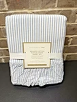 Pottery Barn Teen Washed Cotton Ruffle Stripe Twin Sheet Set Chambray Blue New. Fixed Price $77.77.
