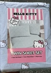 New Sanrio Hello Kitty Twin 3 Piece Sheet Set Grey. Fixed Price $66.00.