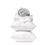 Coyuchi Classic Sateen Sheet Set Queen Alpine White 100 Gots Certified Organic. Fixed Price $327.36.