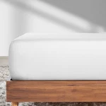 White Fitted Sheet King, Soft 100% Cotton Sateen, Deep Pocket, Durable All-ar.... Fixed Price $28.26.