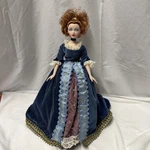 Doll Ashton Drake The King Daughter Original Dress Blue Shoes Tiara W/ Stand. Fixed Price $27.00.