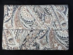 Vintage Dan River Retro Twin Flat Sheet Brown Blue Tan Paisley - 1980S. Fixed Price $22.00.