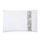 Sferra Italian Saxon Long-staple Cotton Pillowcases With Scroll Embroidery. Fixed Price $259.00.
