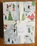 Pottery Barn North Pole Sheet Set King Christmas Holiday Santas Village 4P New. Fixed Price $159.00.