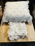 Vintage Rachel Ashwell Shabby Chic Floral Ruffled Euro Sham 26X26. Fixed Price $200.00.
