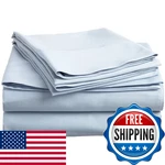 Superior Combed Cotton 300 Thread Count Deep-fitting Pocket Soft Smooth 4-PIECE. Fixed Price $122.76.