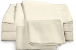 Luxor Impressions Rayon Bamboo Flat Sheet & 2 Standard Cases 300TC Full Ivory. Fixed Price $32.89.