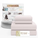 Supreme Elegance 100% Organic Cotton King Sheet Set Crisp Percale, Lightwei.... Fixed Price $92.35.