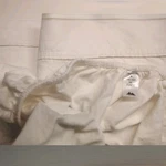 Mayfair 100% Egyptian Cotton Ivory Sheets Flat & Fitted Cal-king. Fixed Price $62.00.