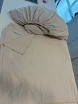Boll & Branch King Flannel Beige Set - 2 Pieces: 1 Fitted And Flat Sheet. Fixed Price $145.99.