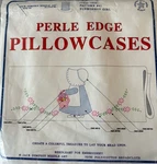 Jack Dempsey Stamped Embroidery Pillowcase Pair Kit Sun Bonnet Girl Perle Edge. Fixed Price $13.21.