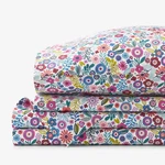 The Company Store Joyful Mini Flower Cool Organic Cotton Percale Bed Sheet Set. Fixed Price $60.00.