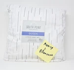 South Point Queen 5 Piece Sheet Set Chalk Stripe Grey White. Fixed Price $17.95.