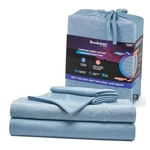 Brookstone Comfort Set - Innovative Cooling Queen Faded Denim. Fixed Price $106.83.