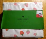 Kate Spade King Set Strawberries Cotton Percale Strawberry. Fixed Price $90.00.