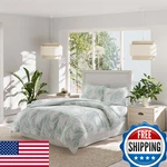 Tommy Bahama- King Duvet Cover Set Reversible Cotton Bedding Matching Shams. Fixed Price $113.95.