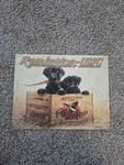Remington Finders Keepers Labs Puppies Guns Metal Sign Wall Hunting Dog Pet. Fixed Price $19.95.