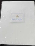 Matouk Positano White Cotton Percale Blend Fitted Sheet W/ 18 Pocket Nwt ZZ968. Fixed Price $85.00.