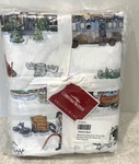 Pottery Barn National Lampoon's Christmas Vacation Cotton Percale Full Sheet Set. Fixed Price $159.99.