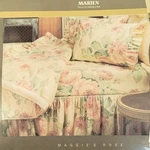 Vintage Martex Maggie King Flat Sheet Nos Floral Pink Roses Percale 180TC. Fixed Price $42.99.