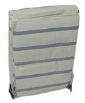 Ralph Lauren Villa Martine Blue Cream Bar Stripe Standard Pillowcases Pair. Fixed Price $79.99.