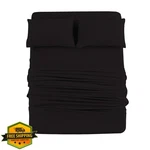 Mohap Twin Black Bed Sheet Set 3 Pieces Microfiber 1800 Soft Breathable. Fixed Price $44.99.