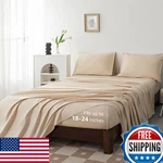 Levoo 100 Cotton Sheets Cal King Size Set 18-24 Extra Deep Pocket. Fixed Price $74.81.