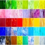 Illuckai 36 Sheets Vibrant Stained Glass 4 Inches, Mix. Fixed Price $62.76.
