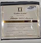 Clara Clark Premier 1800 Collection 6PC Bed Sheet Set King Silver Gray. Fixed Price $30.00.