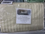 Full Sheet Set 600 Ct 100% Egyptian Cotton Gold Damask Stripe Stunning Brand New. Fixed Price $39.95.